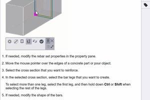  <div class="bildtext_en">Learn as you go: A new Instructor side pane is readily available at any time, with contextual guidance and valuable tips in Tekla Structures 2021, available in 16 languages</div> 