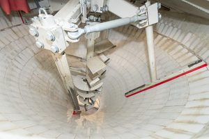  View into the Kniele Cone Mixer KKM  