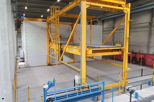  The pallet stacker for stacking and destacking of the pallets is fully automated by Ebos  