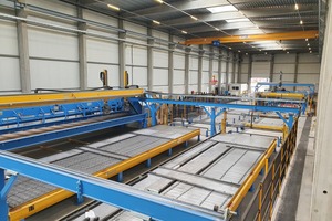  Extended view of the plant with the automatic wire processing units as well as the fully automatic shuttering robot&nbsp; 