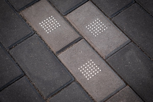  The luminous LED paving stones of Lucem combine an attractive lighting design with the robustness of concrete 