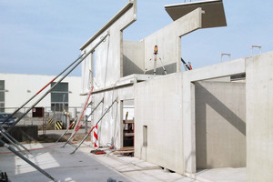  Overall, 226 precast elements were produced and installed in the building 