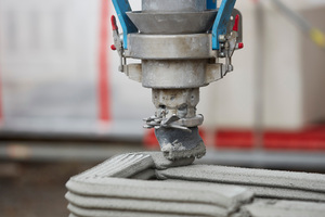  With the 3D concrete printing process, houses can be erected faster, more economically and more sustainably 