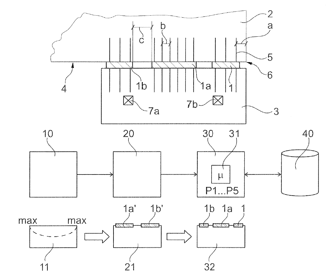 Method and assembly for selecting and/or positioning at least one ...