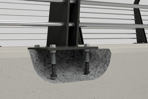  Fig. 2: Exemplary railing fastening using the Philipp PB system 