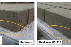  Fig. 8a+b: Flank pattern and critical area during filling of the molds in ongoing production  