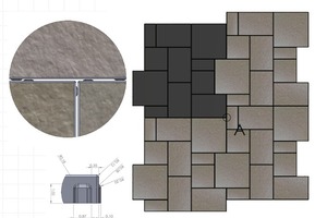  Fig. 6: The spacer system of Wasa allows different block patterns and grid dimensions  