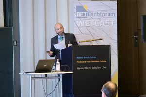  On November 25th, the BFT expert forum WetCast enters its second edition (here speaker Jürgen Reiser/Intexmo) 