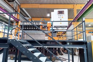  Fuchs Fertigteilwerke has added a chamber filter press to their Bibko residual concrete recycling plant 
