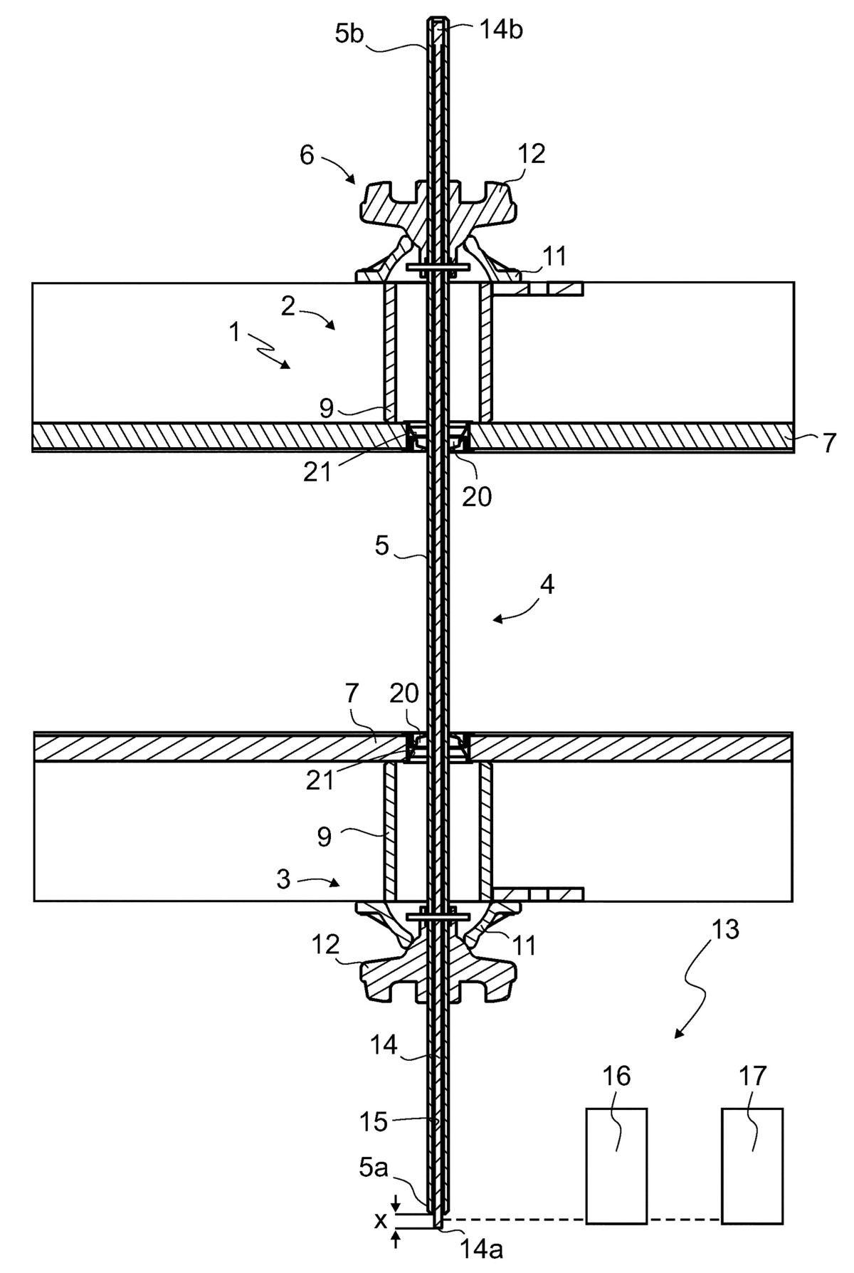 Formwork system, anchoring device, anchor rod, utilization of an anchor rod and method