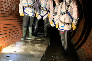  <div class="bildtext_en">The sewer provided with a mobile dry weather flow channel can be accessed easily and safely for inspection and maintenance works</div> 