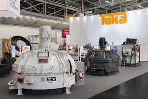  Der von Teka auf der Bauma 2019 präsentierte Planetenmischer 