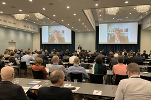  BIBM President Bart van Melick welcomed attendees in his opening speech transmitted via remote video 