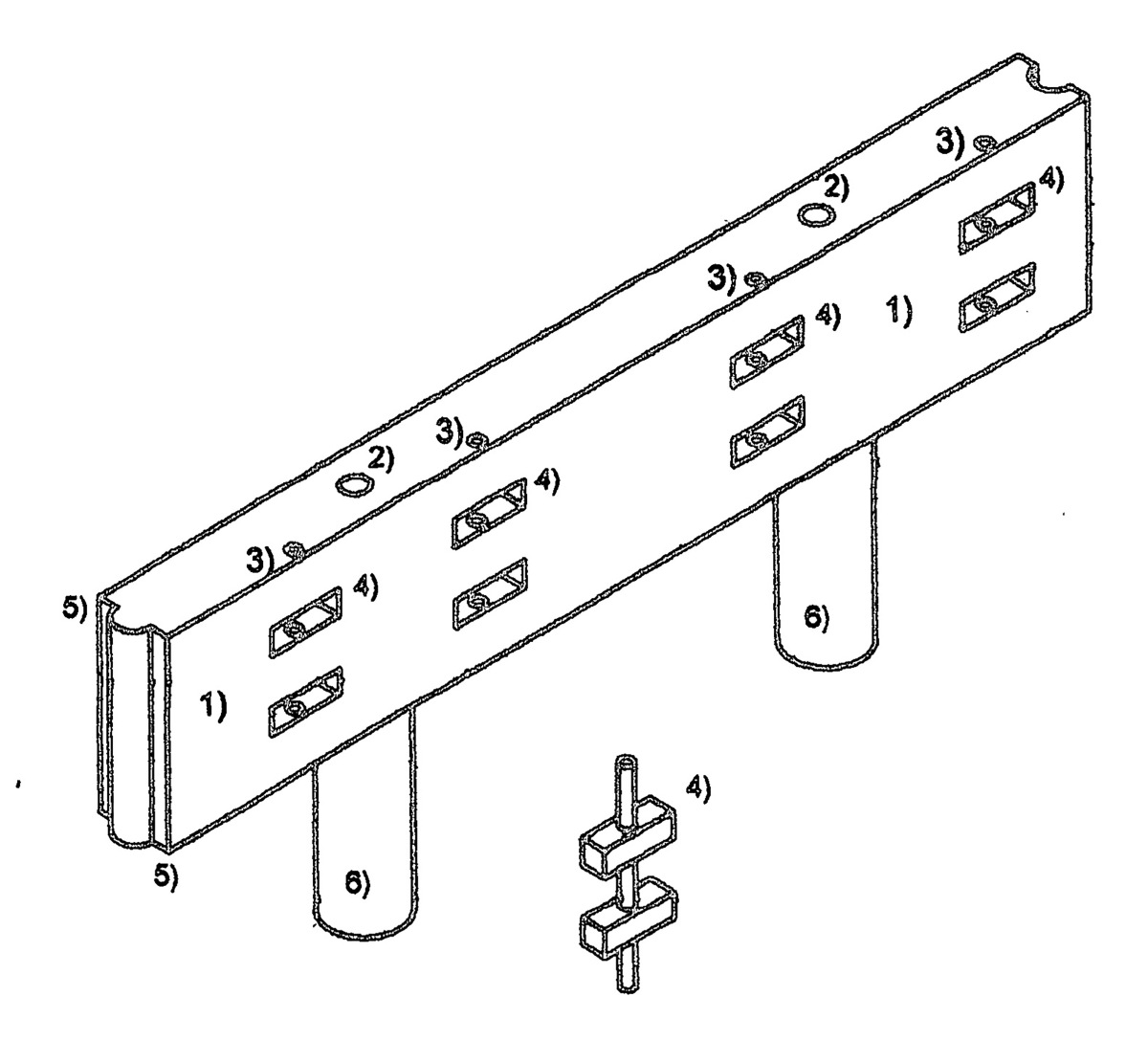 Modularly constructed, partly mobile crash/safetybarrier system of