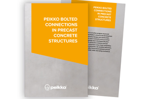  <div class="bildtext_en">Peikko – innovative solutions for reinforced concrete construction summarized in technical reference books <br />“Bolted connections in precast construction” …</div> 
