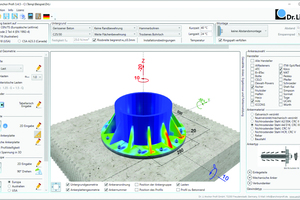  The clear user interface of the Anchor Profi software 