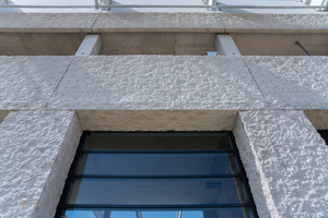  The concrete elements were manufactured in the precast plant with formliners  