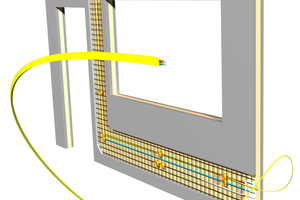  In den neuen Forschungsprojekten der HTWK Leipzig entstehen exemplarisch Fertigteile aus Carbonbeton, wie hier für ein Büro-Wandelement mit integrierter Elektroinstallation  