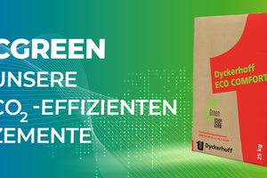  Dyckerhoff Eco Comfort shows a carbon footprint reduced by up to 39 % compared to CEM I cement  