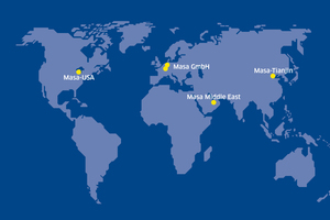  Masa spare parts stocks worldwide  