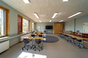  View into a classroom in the Vizelingstrasse School in Hamburg 