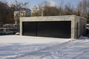  Fig.: Garage made of infra-lightweight concrete in 2019  