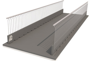  Fig.: Visualization of the CPC-OPTIMA modular bridge, 2 m wide with a span of 8 m 