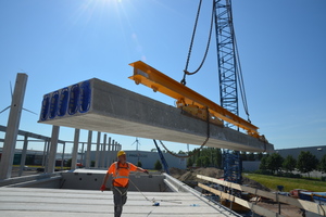  Fig: Concrete floor made of precast hollow-core slabs 