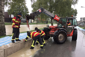  Flood event in the Swiss municipality of Widnau 