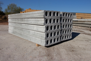  60 cm wide hollow-core slabs are widely used in the Belgian construction industry  