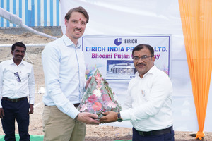  Stephan Eirich and Sourav Sen (right) during the official ground-breaking ceremony 