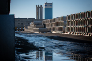  MCT-Mischanlage und Lagerplatz der Betonrohre in Kanada 