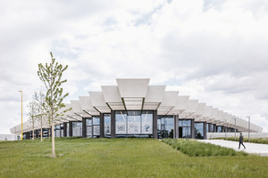  The Halftime building is the new canteen and event center on the Adidas campus in Herzogenaurach 