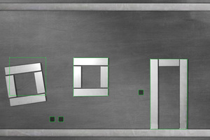  <div class="bildtext_en">The DTEC-Pro camera system detects positioning errors prior to pouring the concrete – Laser outlines drawn in the control image make them visible</div> 