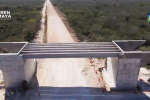  Viaduct with precast beams in section 4 