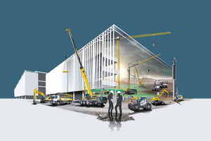  Der Liebherr-Stand auf der bauma bietet im Außengelände auf mehr als 14.000 m² (Stand 809-810 / 812-813) Platz für mehr als 70 Exponate 