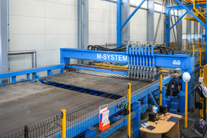  The M-System mesh-welding plant provides a high output with the highest possible flexibility and automation  