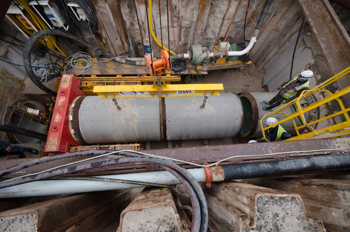 Microtunneling ups safety in bulk sewer installation Concrete Plant
