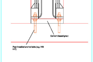 Figure 2: Connection between the column and foundation slab 