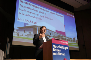  Dr. Ulrich Lotz, managing director of organizer FBF, will welcome the participants of the 67. BetonTage congress 