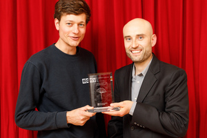  Die Alcemy-Gründer Leopold Spenner (links) und Dr. Robert Meyer wurden in der Kategorie Young Leader mit dem ULI Germany Leadership Award ausgezeichnet 