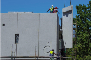  Panel installation required a high degree of accuracy in casting and placement  