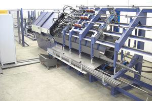  MELC Polyline x3 rotor straightening machine, discharging/collection system 