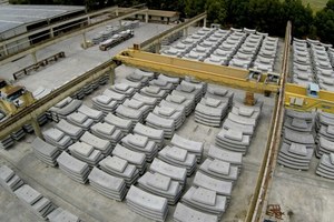  Precast tunnel segments storage 