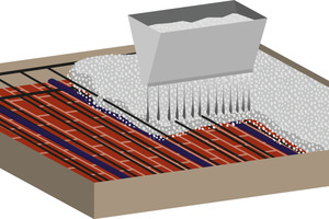  4: Start casting, if necessary first with joint-filling concrete mix  