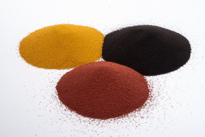  Inorganic pigments with iron oxide pigments from Lanxess in various colors 