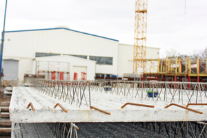  Complete floor elements in the storage yard 