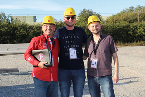  Diogo Emmendoerfer (Technical Director/right) and Tiago Emmendoerfer (Commercial Director/center) already welcomed BFT Editor-in-chief Silvio Schade at the Guaramirim precast plant of Antares 