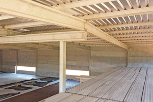  Detailaufnahme der Decken- und Dachkonstruktion 