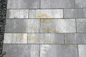  Fig. 4: Brownish discoloration on some concrete slabs 